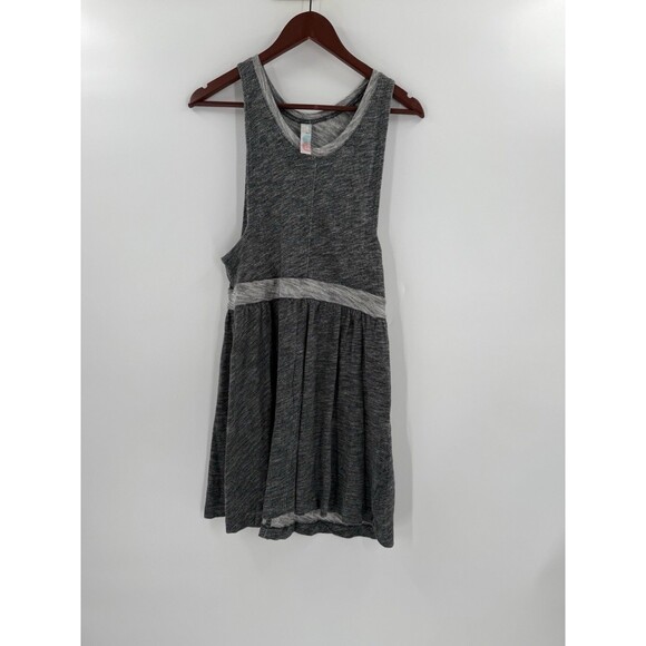 Free People Beach Midi Dress Women's MEDIUM Gray Relaxed Cruise Resort EASY WEAR - Picture 1 of 13